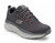 Skechers Mens Relaxed Fit: D'Lux Meerno Charcoal & Orange Wide Fit Athletic Shoes