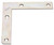 National Hardware 5" x 7/8" Corner Brace - Zinc