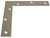 National Hardware 6" x 1" Flat Corner Brace - Zinc