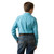Ariat Boys Breakaway Pro Series Kalvin Enamel Blue Classic Fit Long Sleeve Western Shirt