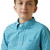 Ariat Boys Breakaway Pro Series Kalvin Enamel Blue Classic Fit Long Sleeve Western Shirt