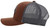 Hooey Men's Strap Roughy Brown/Grey 6 Panel Trucker Cap with Black/Grey Circle Hooey Patch