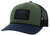 Hooey Men's Doc Olive/Black 6 Panel Trucker Cap with Black/White Rectangle Patch