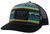 Hooey Men's Doc Turquoise/Black 5 Panel Trucker Cap with Black/White Rectangle Patch