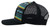 Hooey Men's Doc Turquoise/Black 5 Panel Trucker Cap with Black/White Rectangle Patch