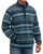 Cinch Men's Green/Navy Aztec Printed Polar Fleece Pullover 