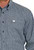 Cinch Men's Navy Blue Plaid Button Up Long Sleeve Shirt