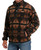Cinch Men's Black/Brown Aztec Printed Polar Fleece Pullover 