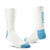 Ariat Men's Premium Ringspun Cotton Crew Work Sock  - White/Carolina Blue 3 Pack