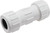 Pipe Coupling, 1/2 in, Compression, White