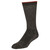 Justin Mens Grey With Red Top 1/2 Cushion Merino Wool Blend Crew Sock