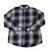 Gunnison Creek Men's Navy/Gold Washed Plaid Long Sleeve Snap Shirt