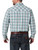 Wrangler Men's Retro Long Sleeve Sawtooth Snap Pocket Western Shirt in Turquoise