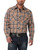 Wrangler Men's Retro Long Sleeve Sawtooth Snap Pocket Western Shirt in Tan
