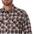 Wrangler Men's Retro Long Sleeve Western Snap Flannel Shirt in Brown