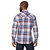 Wrangler Men's Retro Long Sleeve Sawtooth Snap Pocket Western Shirt in Red and Blue