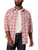 Wrangler Men's Retro Long Sleeve Sawtooth Snap Pocket Western Shirt in Red