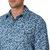 Wrangler Men's Premium Retro Button Up Long Sleeve Shirt in Blue Paisley Print