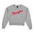 Wrangler Women's Long Sleeve Logo Sweatshirt in Gray with Pink Wrangler Logo