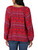 Wrangler Women's Long Sleeve Button Up Blouse in Red Multi Print