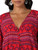 Wrangler Women's Long Sleeve Button Up Blouse in Red Multi Print