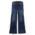 Wrangler Girl's Trouser Hi-Rise Dark Wash Jeans in Regular and Slim with Brown "W" Embroidery