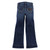 Wrangler Girl's Trouser Hi-Rise Dark Wash Jeans in Regular and Slim with Brown "W" Embroidery