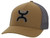 Hooey Men's Coach Tan/Grey 5 Panel Flexfit Cap with Black/Silver Hooey Logo