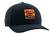 MTN Ops Men's Breaker Hat Flexfit 6 Panel Cap in Black