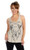 Liberty Wear Women's Oat Cody Tank Top with Steer Head Graphic on Front