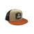 Red Dirt Hat Co. Mens Tan With Red Logo Patch Trucker Cap