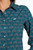 Cinch Women's ARENAFLEX Woven Print Long Sleeve Button-Down Western Shirt in Teal