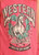 Rock & Roll Denim Girls Hot Pink Horse With Western State of Mind Fringed Tank Top