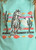 Rock & Roll Denim Girls Turquoise Horse in Desert Graphic Tank Top