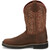 Justin Men's "Driller" Waterproof Square Toe Boot - Pecan Brown/Orange