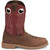 Justin All Around 11" Mens Steel Toe Work Boot - Walnut Brown and Red