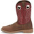 Justin All Around 11" Mens Steel Toe Work Boot - Walnut Brown and Red