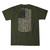 Howitzer Mens Forest Green Military Oath Short Sleeve Shirts