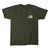 Howitzer Mens Forest Green Military Oath Short Sleeve Shirts