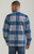 Wrangler Mens Sherpa Lined Zipper Flannel Shirt Jacket