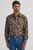 Wrangler Mens Checotah Brown Multi Long Sleeve Shirt