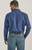 Wrangler Mens 20X Advanced Comfort Navy Snap Long Sleeve Shirt