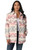 Wrangler Ladies Dusk Rose Southwestern Print Shacket