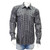 Cowboy Hardware Men's Charcoal Tonal Aztec Long Sleeve Western Shirt