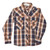 Cowboy Hardware Boy's Navy/Orange Plaid Long Sleeve Shirt