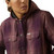 Ariat Womens Rebar Potent Purple Plaid Flannel Shirt Jacket