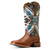 Ariat Womens Rio Arriba Turquoise & Dark Chocolate Frontier Chimayo Wide Square Toe Boots