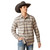 Ariat Mens Vaporous Gray Retro Hatcher Long Sleeve Shirts