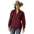 Ariat Womens Tawny Port Logo 1/2 Zip Sweatshirt