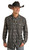 Rock & Roll Cowboy Men's Black Aztec Ripstop Print Snap Up Long Sleeve Shirt